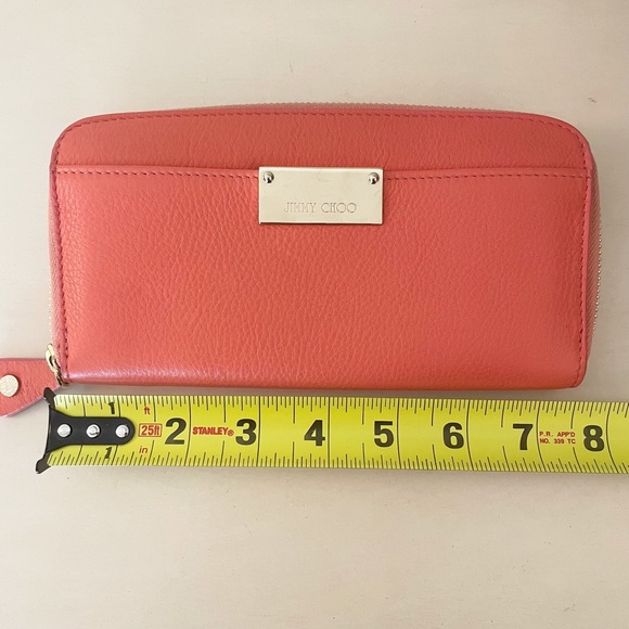 Jimmy Choo | Pippa Long Wallet in Coral - Picture 10 of 10